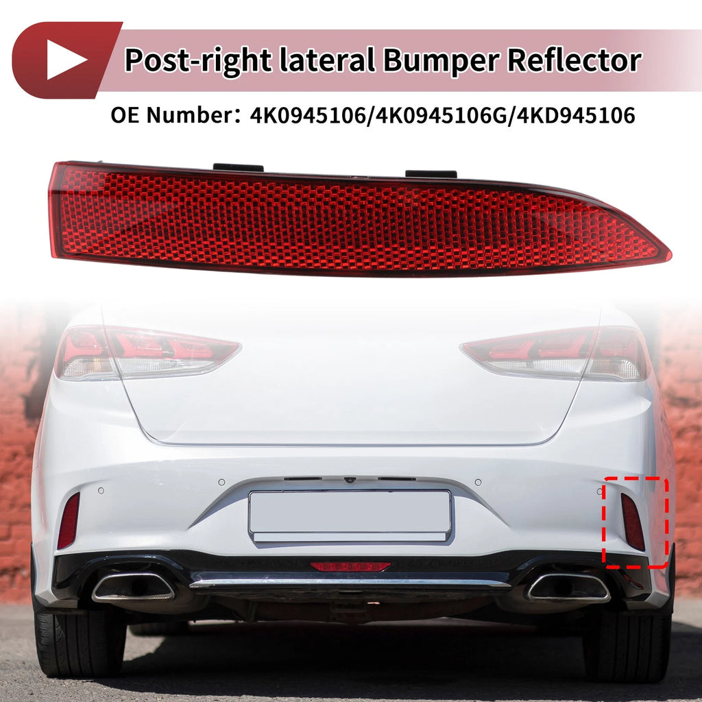 Rear Right Outer Side Bumper Reflector Replacement for Audi A6 Quattro C8 (2019–2022)
