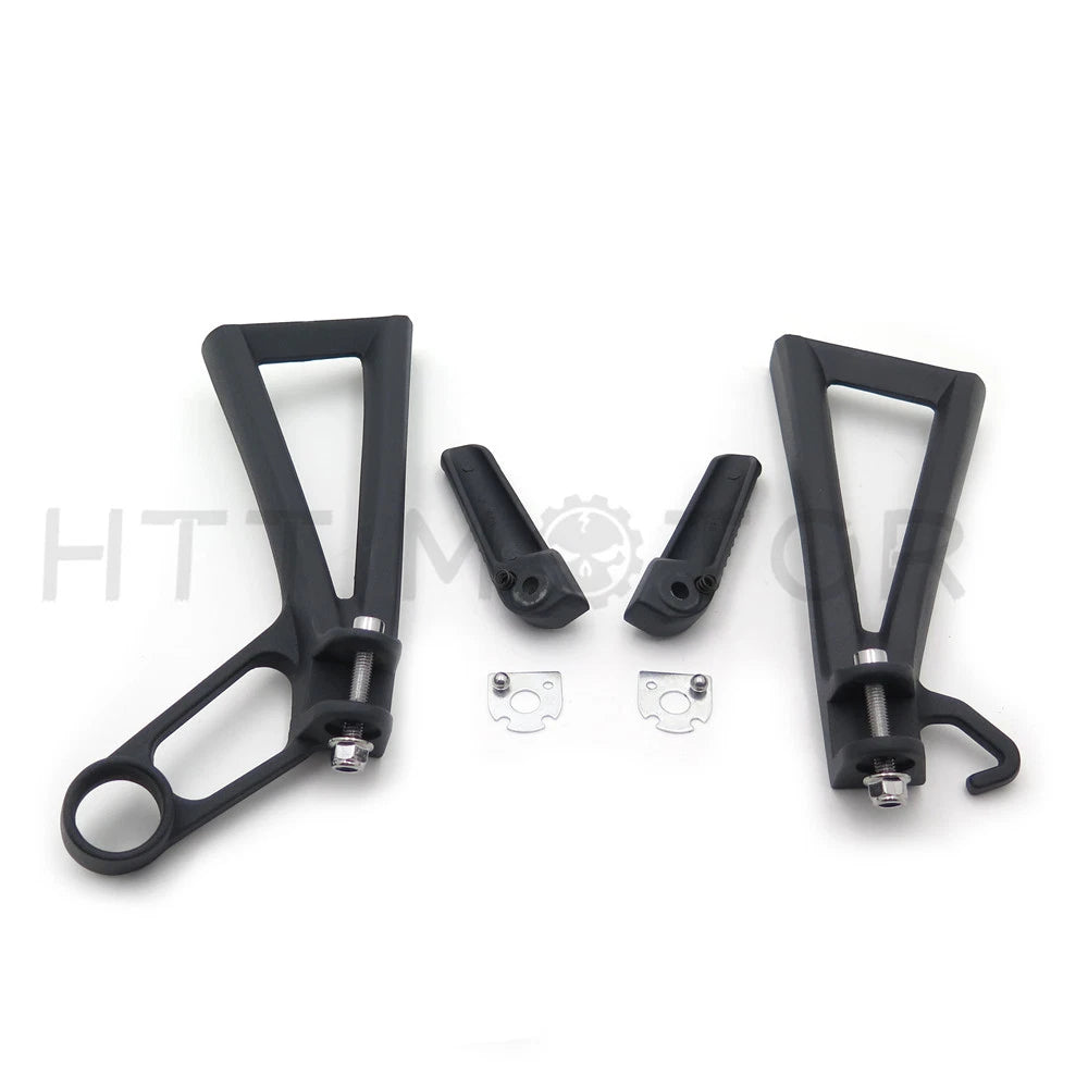 Black Passenger Foot Pegs Rear Assembly for Yamaha R6/R6S (2003–2009)