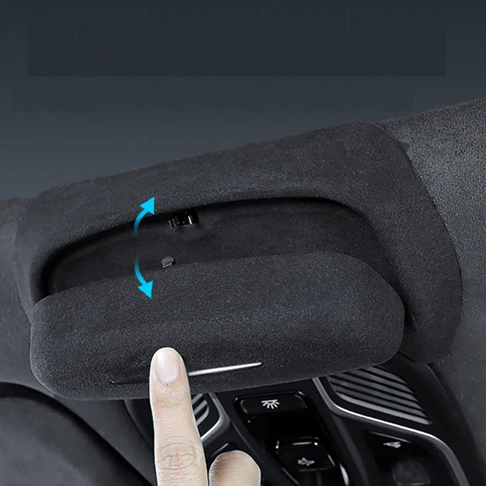 Glasses Holder Automobile Sunglasses Storage Case for Geely Monjaro L (Flocking)