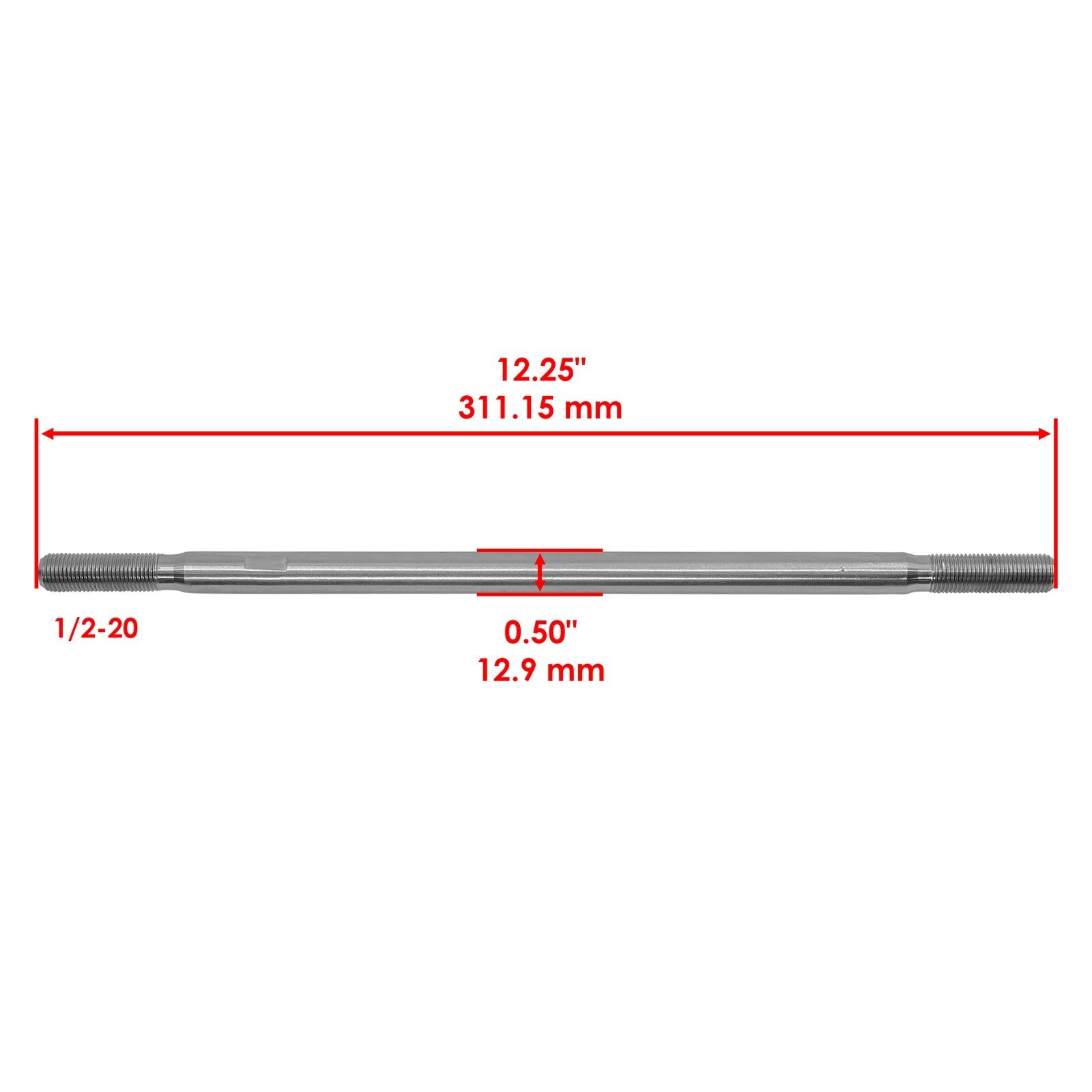 Caltric Tie Rod Replacement for Honda Foreman 500 TRX500F ES (2014–2019)