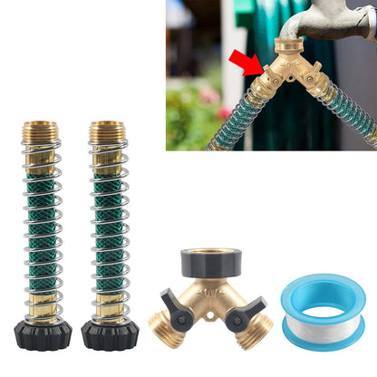 2 Way Hose Splitter Connector for Garden Hose (3/4")
