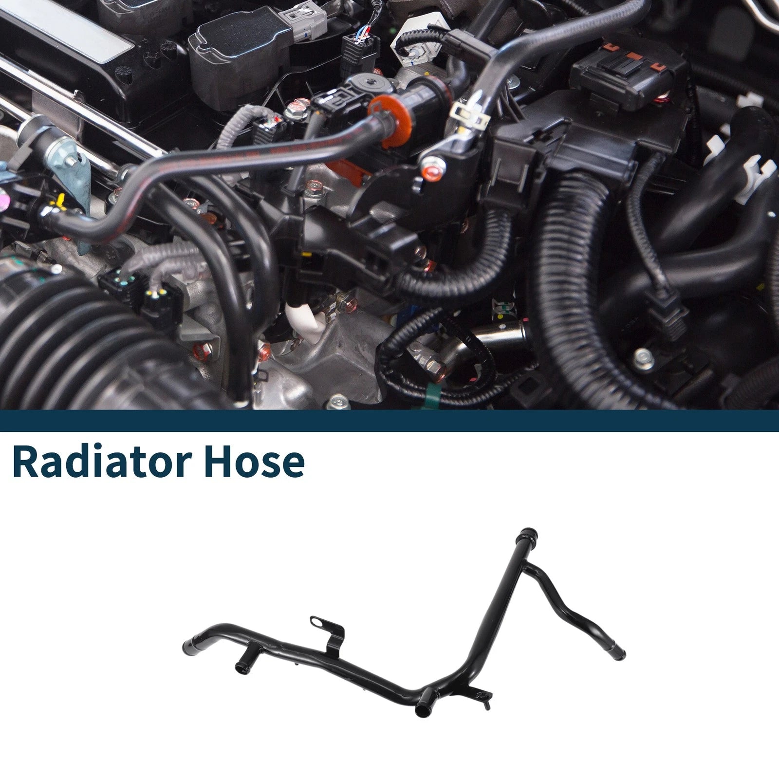 Radiator Hose Coolant Pipe for Audi A3 (1996–2003) - Iron Black
