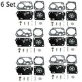 6x Carburetor Diaphragm Kit for Poulan BVM210VS (RB-156, C1U-W43, C1U-W45)