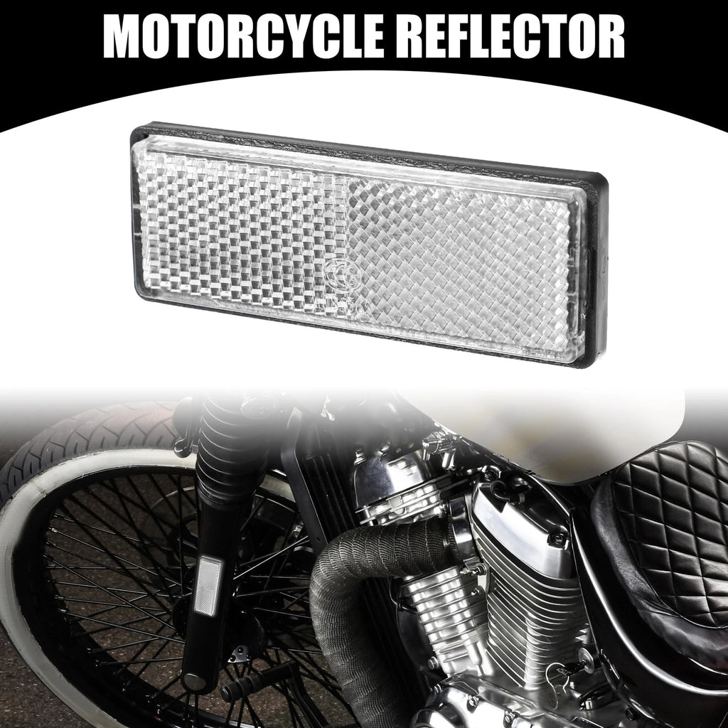 2Pcs Universal Rectangle Motorbike Reflector 3.46 x 1.26 for All Models