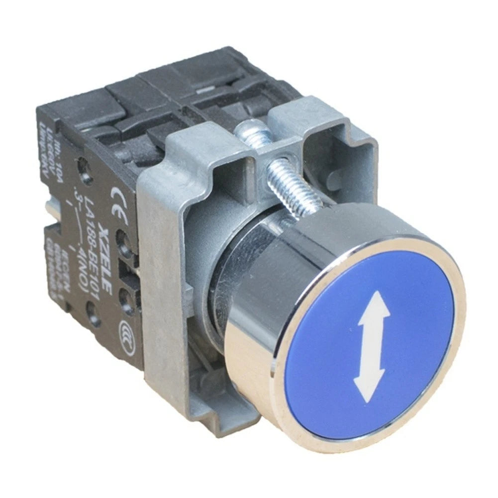 Pushbutton Switch for LA188-BA3665 (1NO 1NC, Metal Head, Dual Color Indicator)