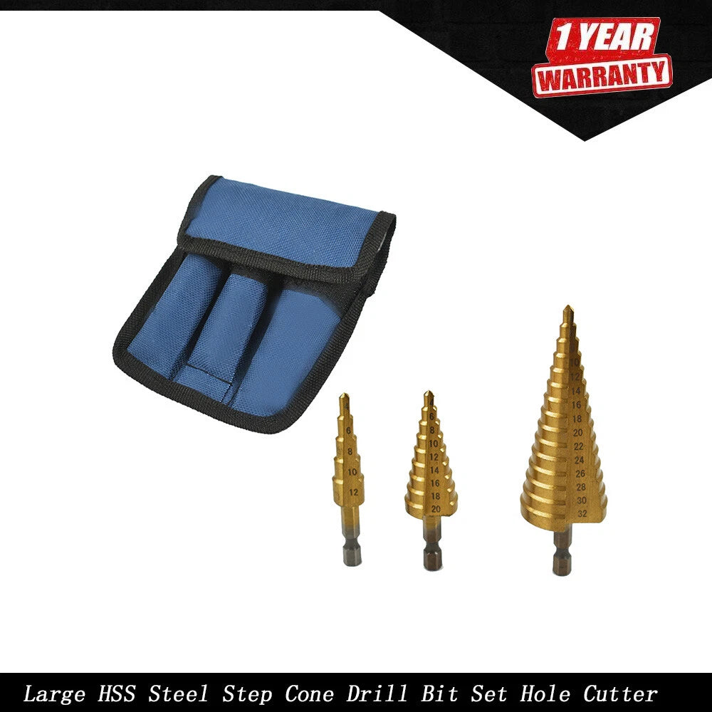 3pcs Hole Cutter Set for (4-20mm/4-12mm/4-32mm)
