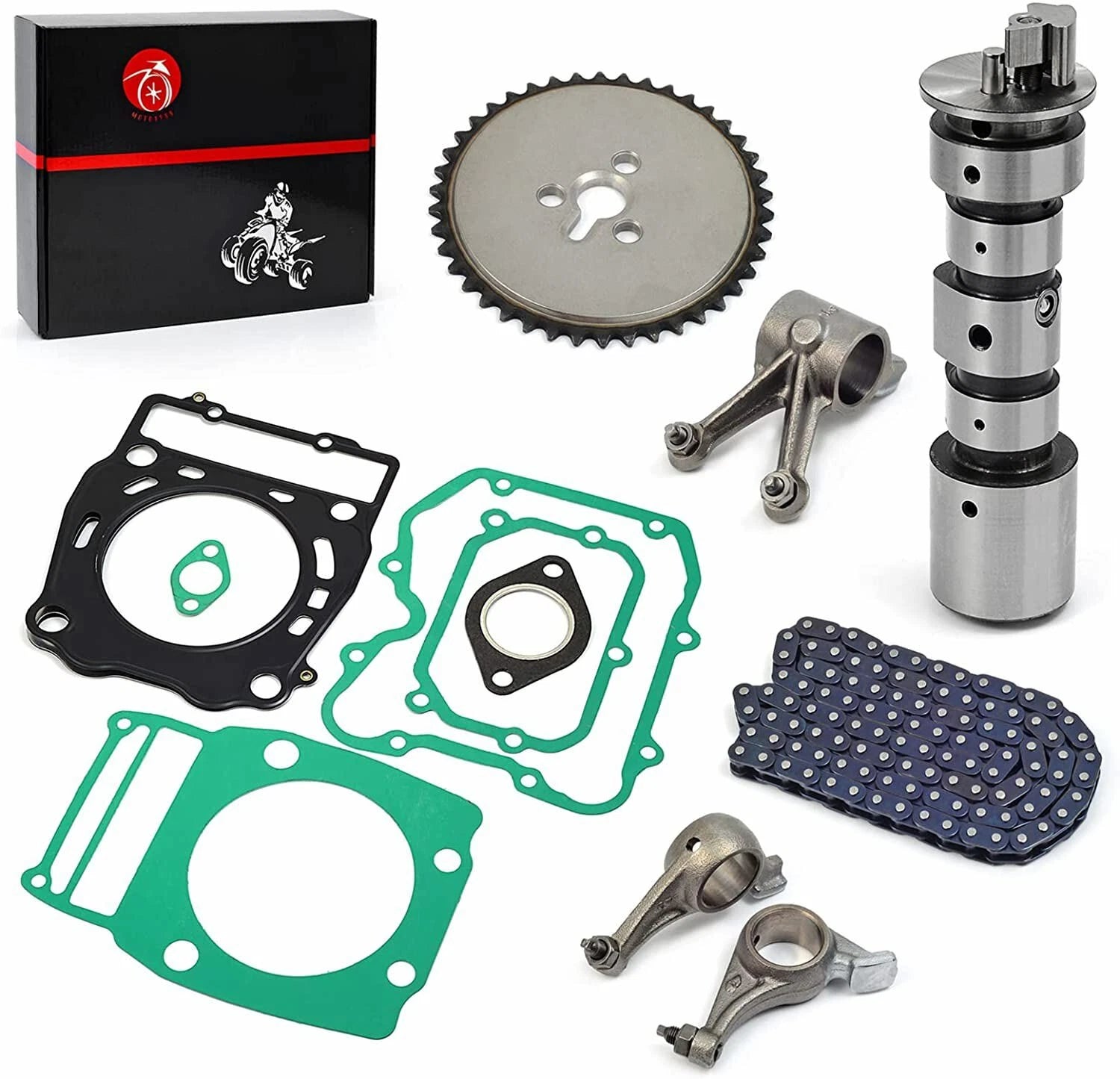 Cam Timing Chain Rocker Arm Camshaft Gear Kit for Polaris Sportsman 400 450 500 (2000–2009)