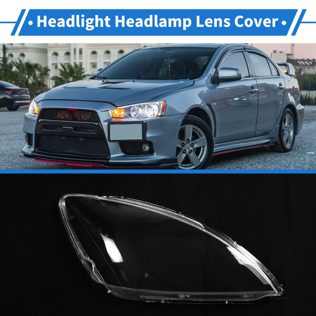 Headlight Lens Cover Front Right Replacement for Mitsubishi Lancer (2004–2007)