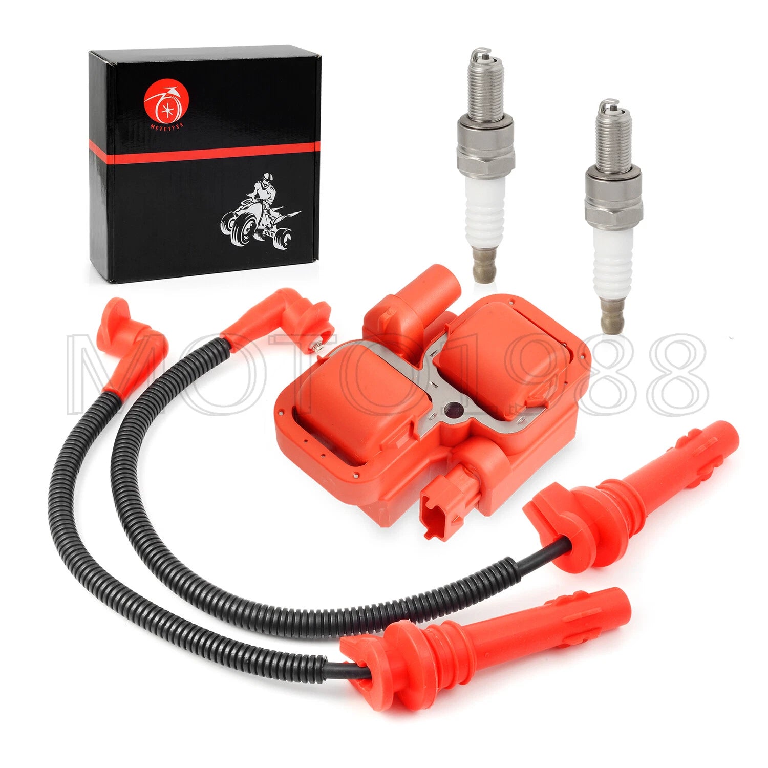 Ignition Coil Spark Plug with Wire for Polaris RZR XP 4 S 900 1000 RS1 Turbo (2014–2023)