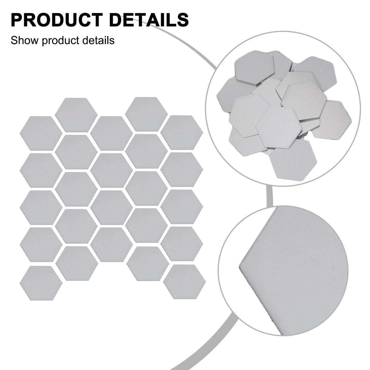 24Pcs 3D Mirror Hexagon Wall Stickers Removable Decal Room Decor Art Kit