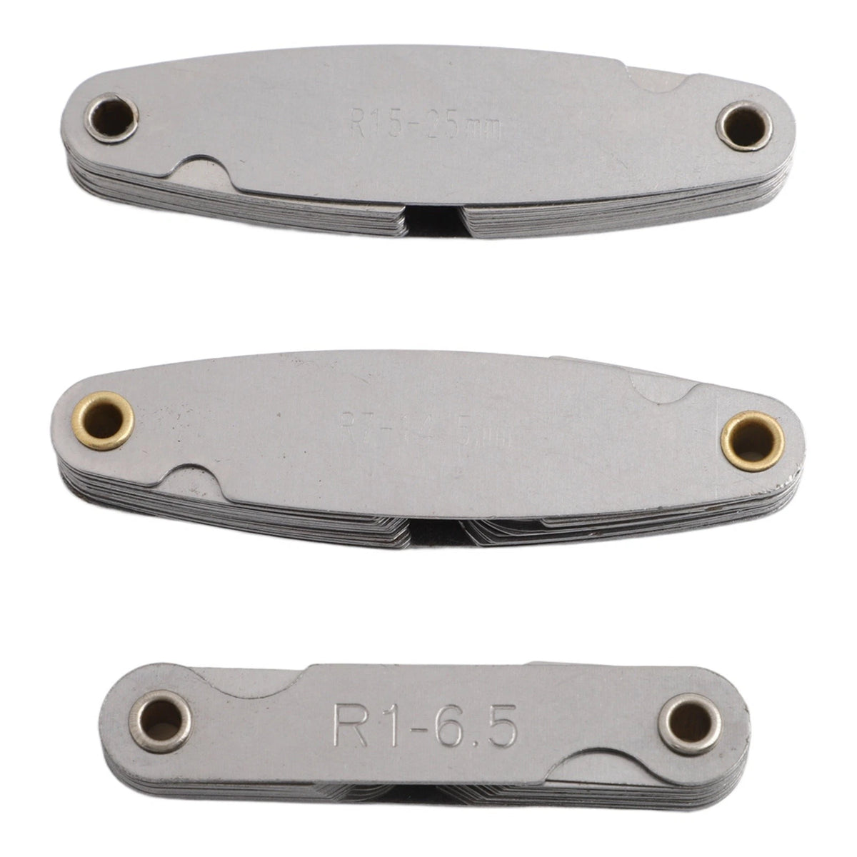 3pcs Stainless Steel Radius Gauge Set for Accurate Concave Measurement