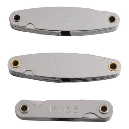 3pcs Stainless Steel Radius Gauge Set for Accurate Concave Measurement