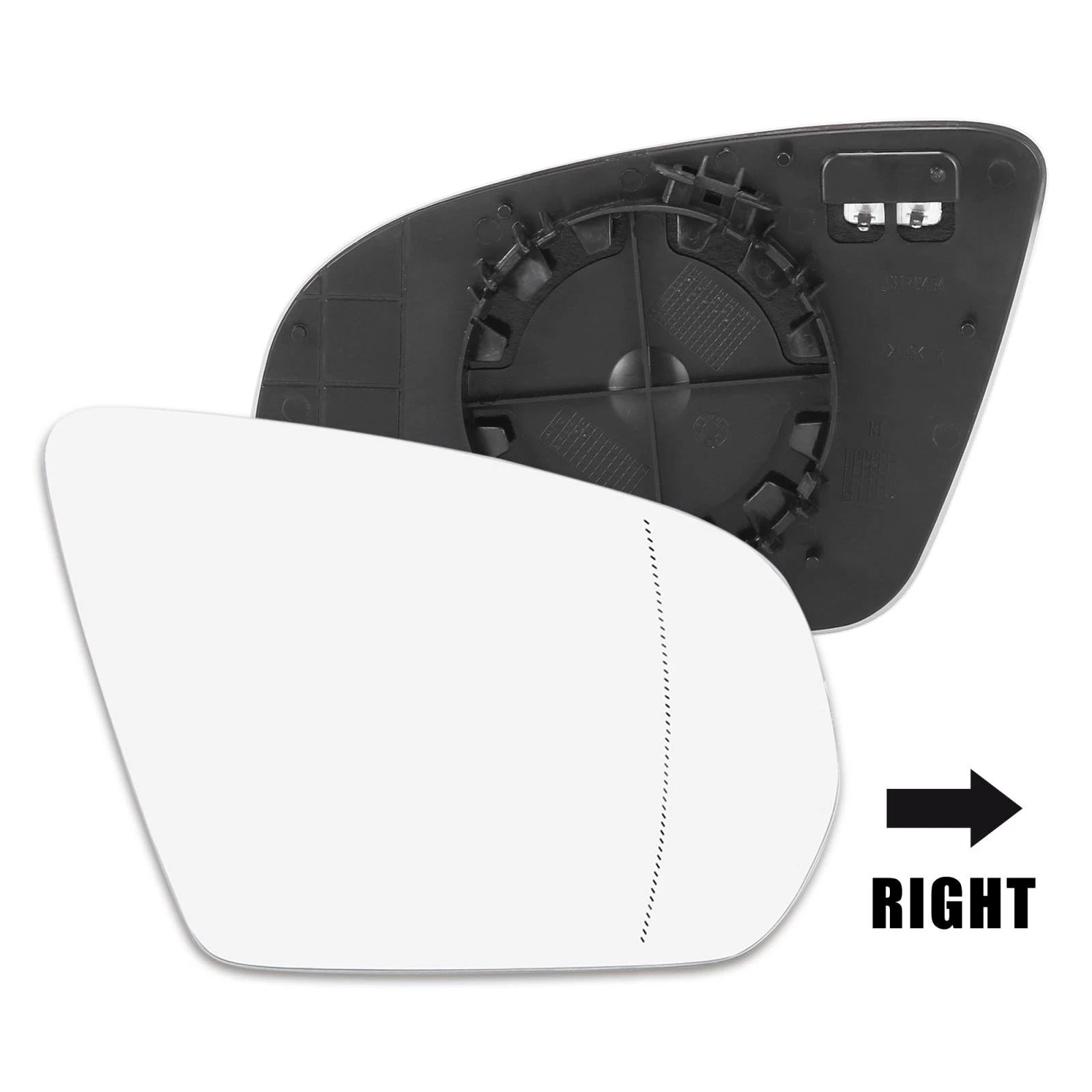 Right Rearview Mirror Glass Heated Replacement for Mercedes-Benz C-Class (2015–2021)