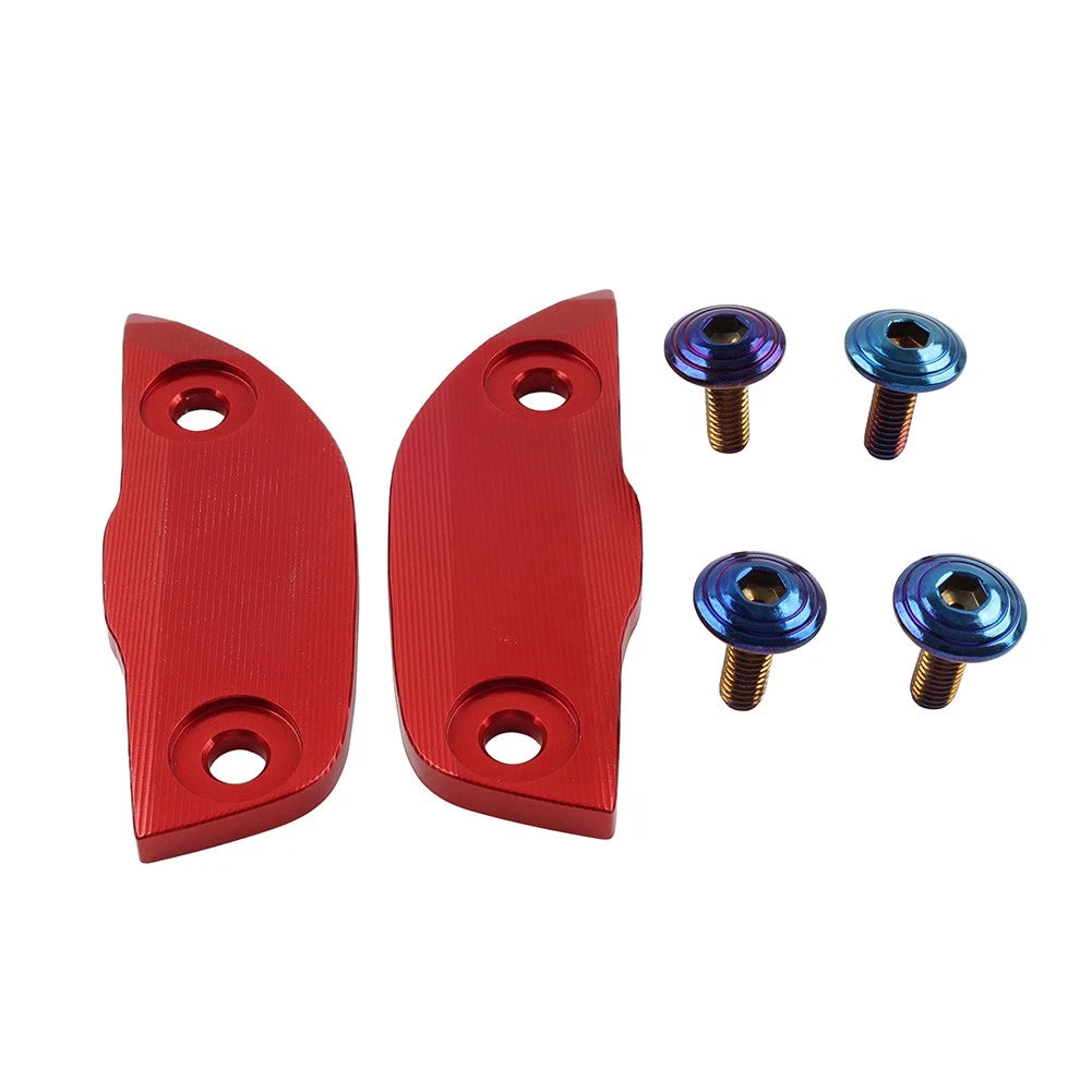 Mirror Delete Blank Block Off Base Plate Red for CFMOTO 450SR (2022–2025)