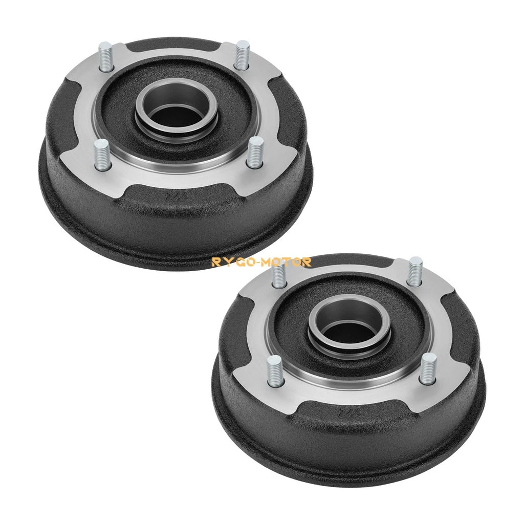 2X Front Brake Drum W/Bolts for Kawasaki Mule 500 550 (KAF300) 41038-1238