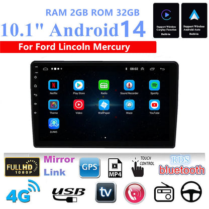 10.1'' Head Unit Car Stereo GPS Navi WIFI OBD RDS for Ford F150 (2004–2008)