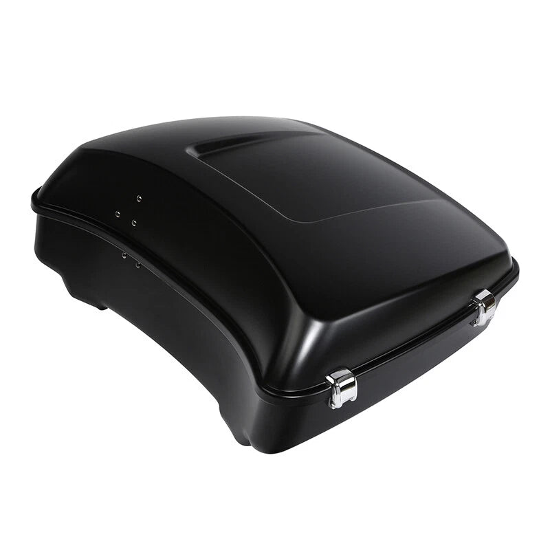 Chopped Trunk with Mount Rack for Harley Touring Glide (2014–2024) Black Denim