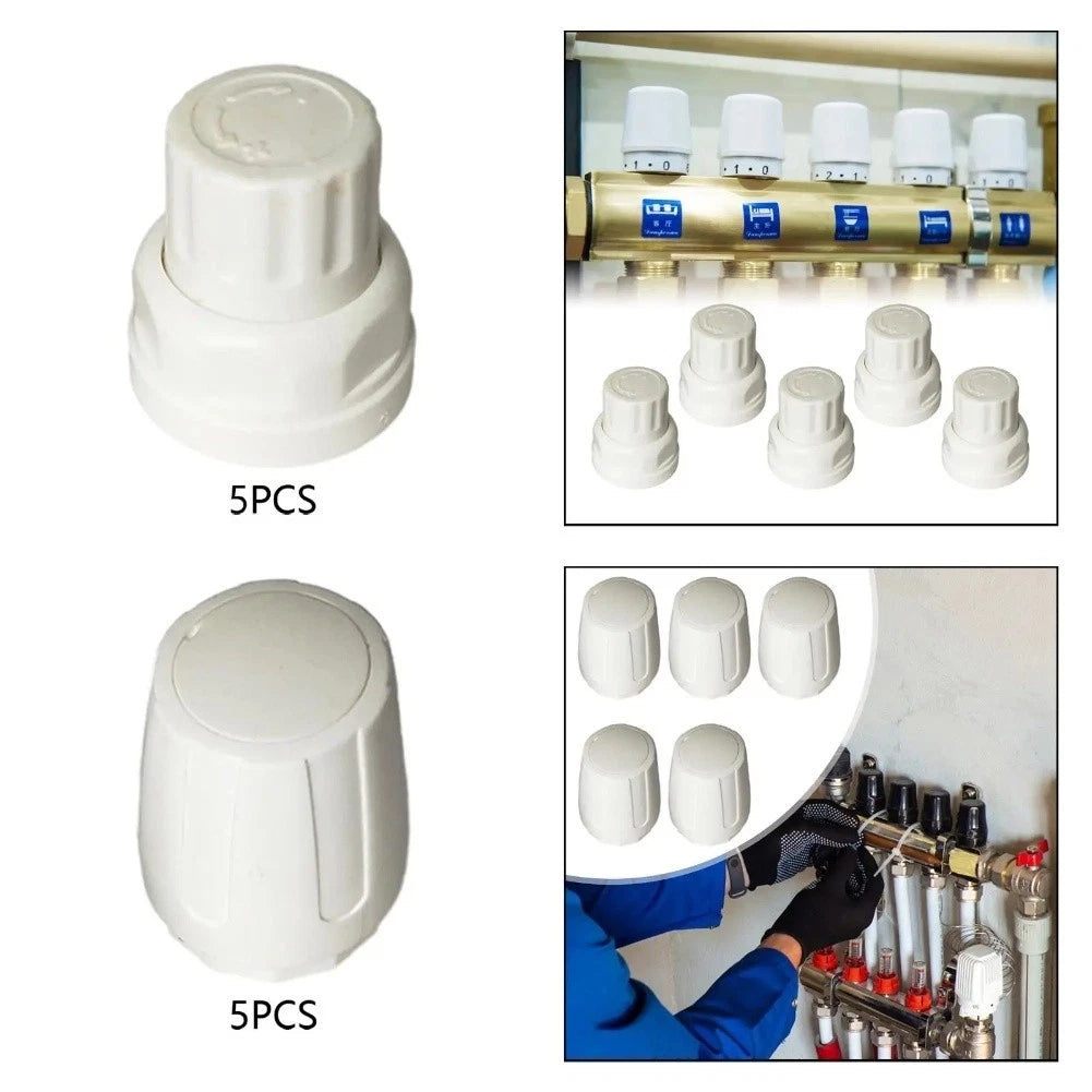 5pcs Radiator Valve M30x15 for Floor Heating Manifold Hand Wheels
