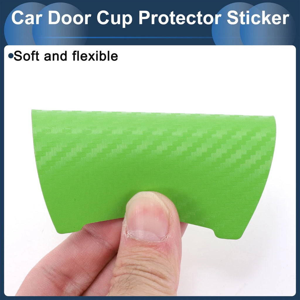 3D Car Door Handle Scratch Protector for Universal Vehicles (90x100mm)