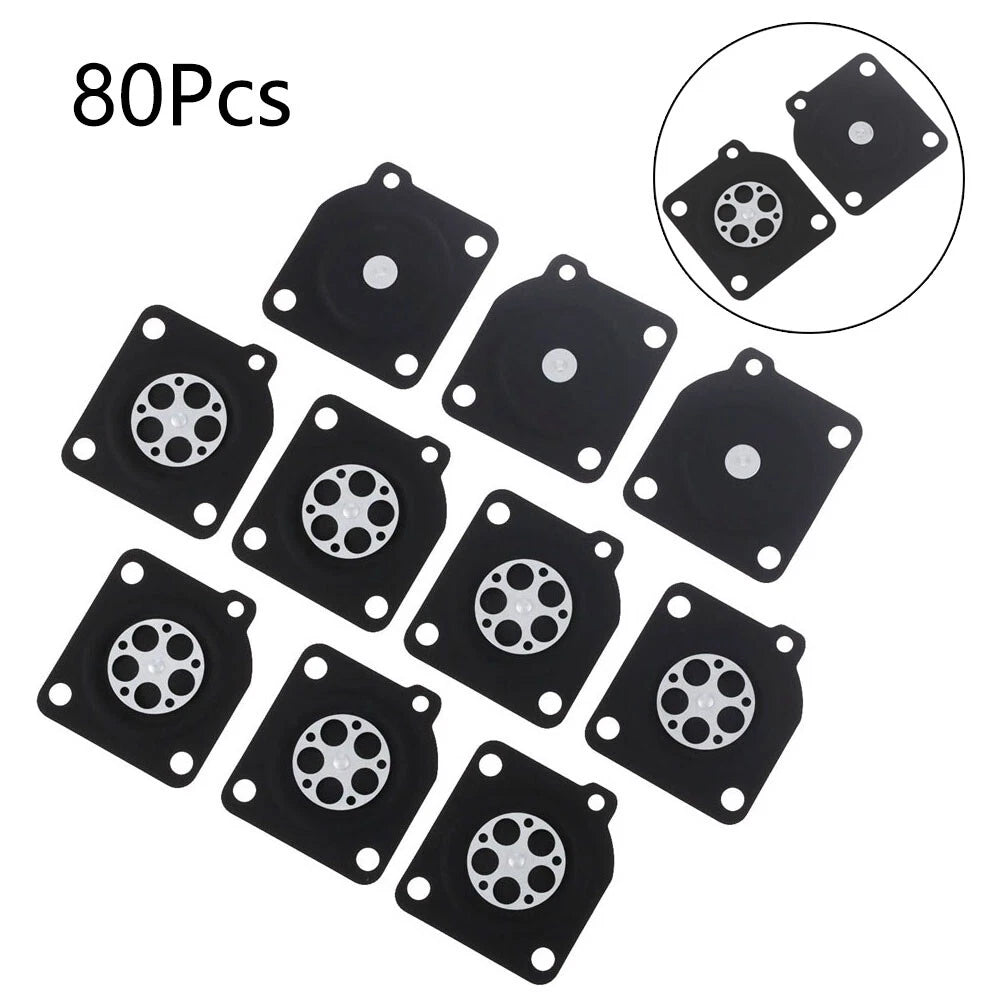 80Pcs Carburetor Metering Diaphragm Repair for ZAMA C1U (A015010)