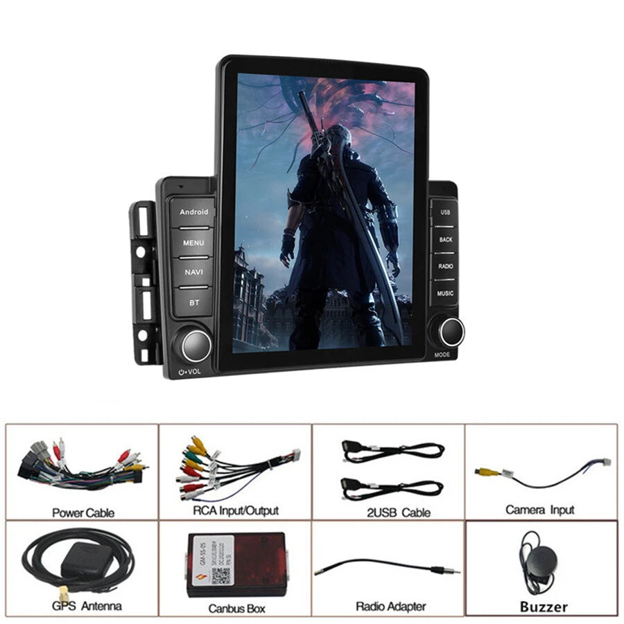 9.5" Vertical Android Stereo Radio for GMC Chevy Silverado (2014–2023)