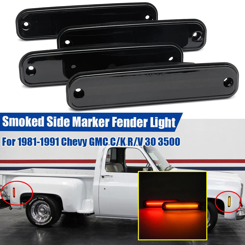 LED Side Marker Light for Chevy C10 C20 K10 GMC C1500 2500 (1973–1980)