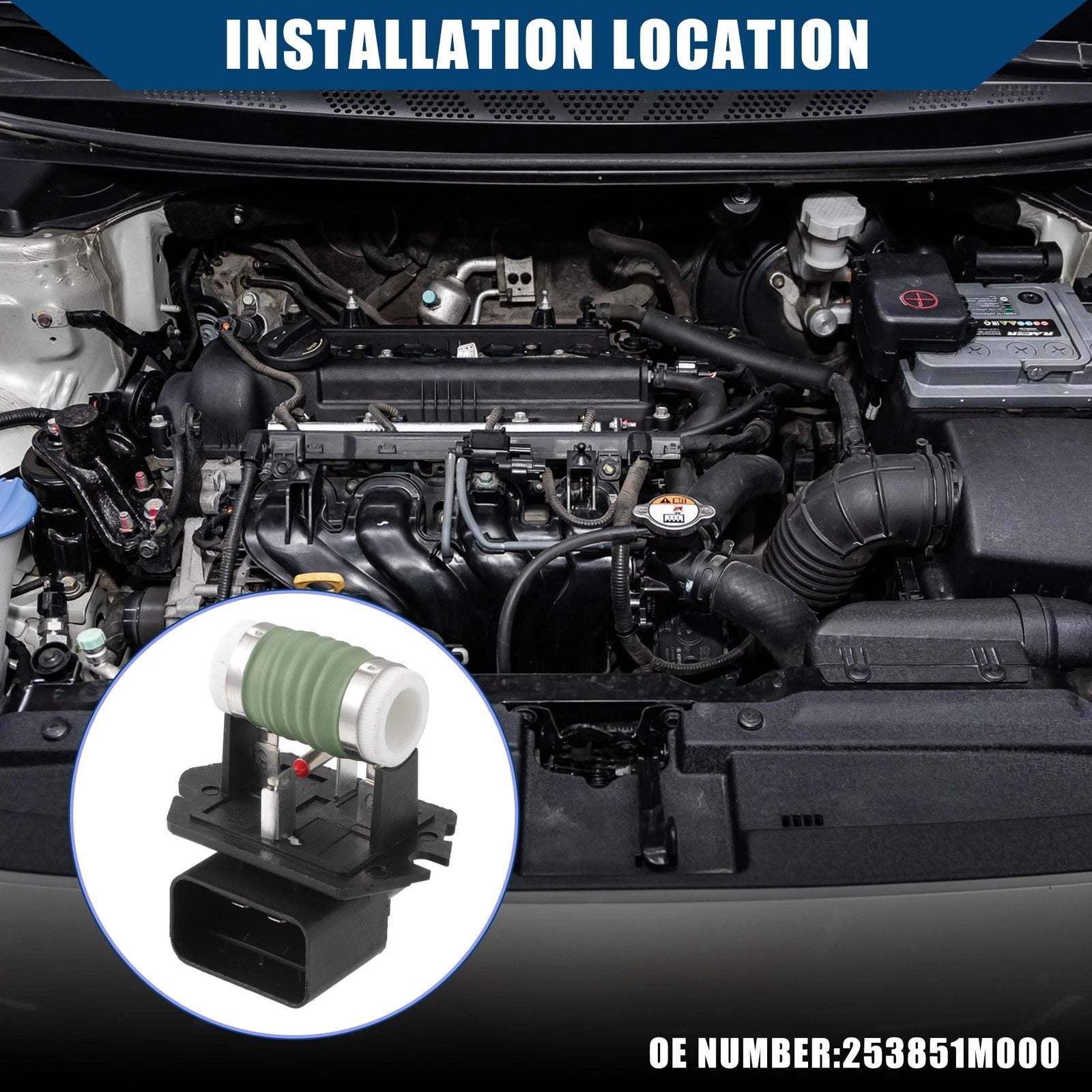 Radiator Fan Controller Resistor Replacement for Hyundai Accent (2012–2017)