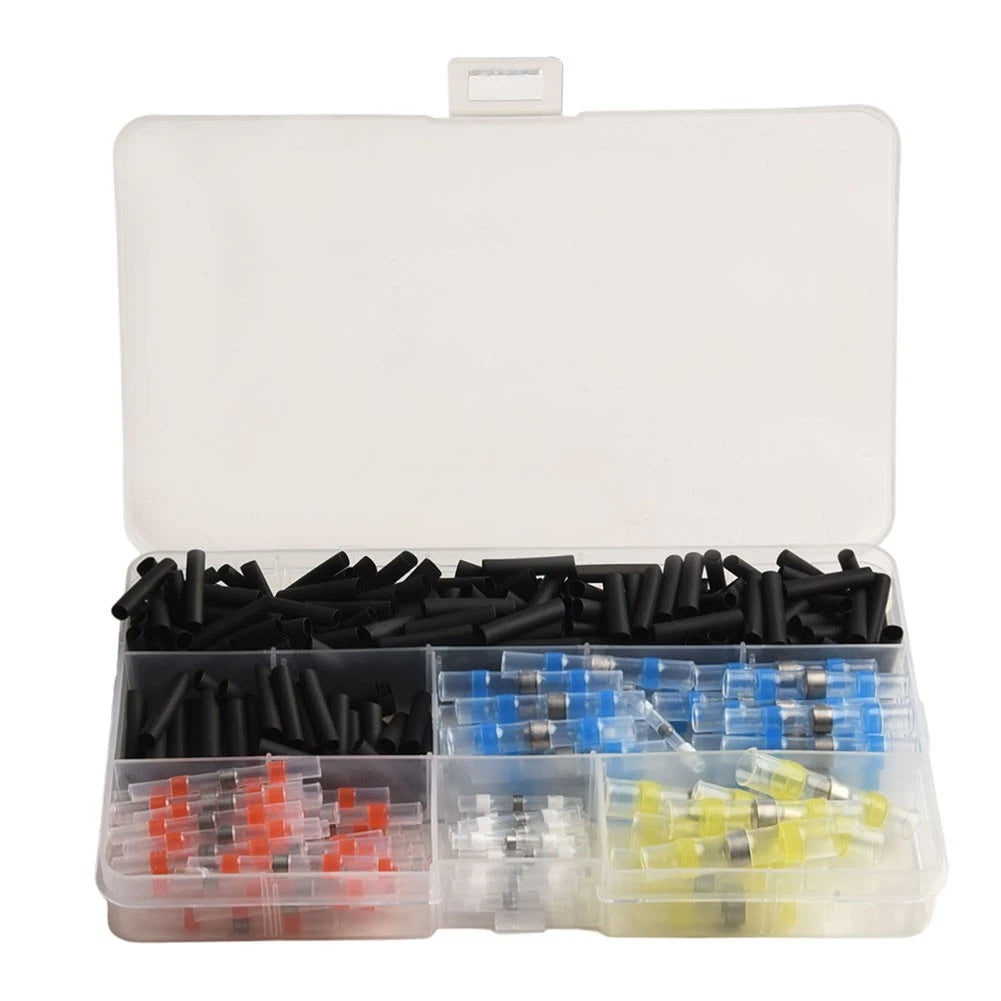 350PCS Waterproof Heat Shrink Solder Butt Wire Connector Kit