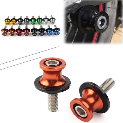 Swingarm Spools for Kawasaki ZX6R (1998–2011) Orange CNC