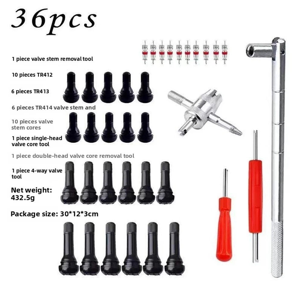Tire Valve Stem Installation Tool Kit for Universal Vehicles (2000–2023)