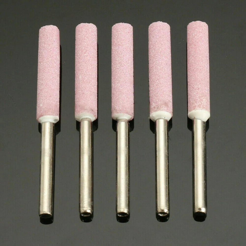 5 Pack Chainsaw Sharpener Burr Grinding Stone for Various Chainsaws