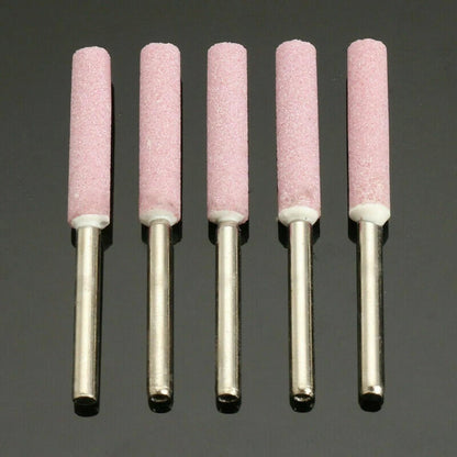 5 Pack Chainsaw Sharpener Burr Grinding Stone for Various Chainsaws