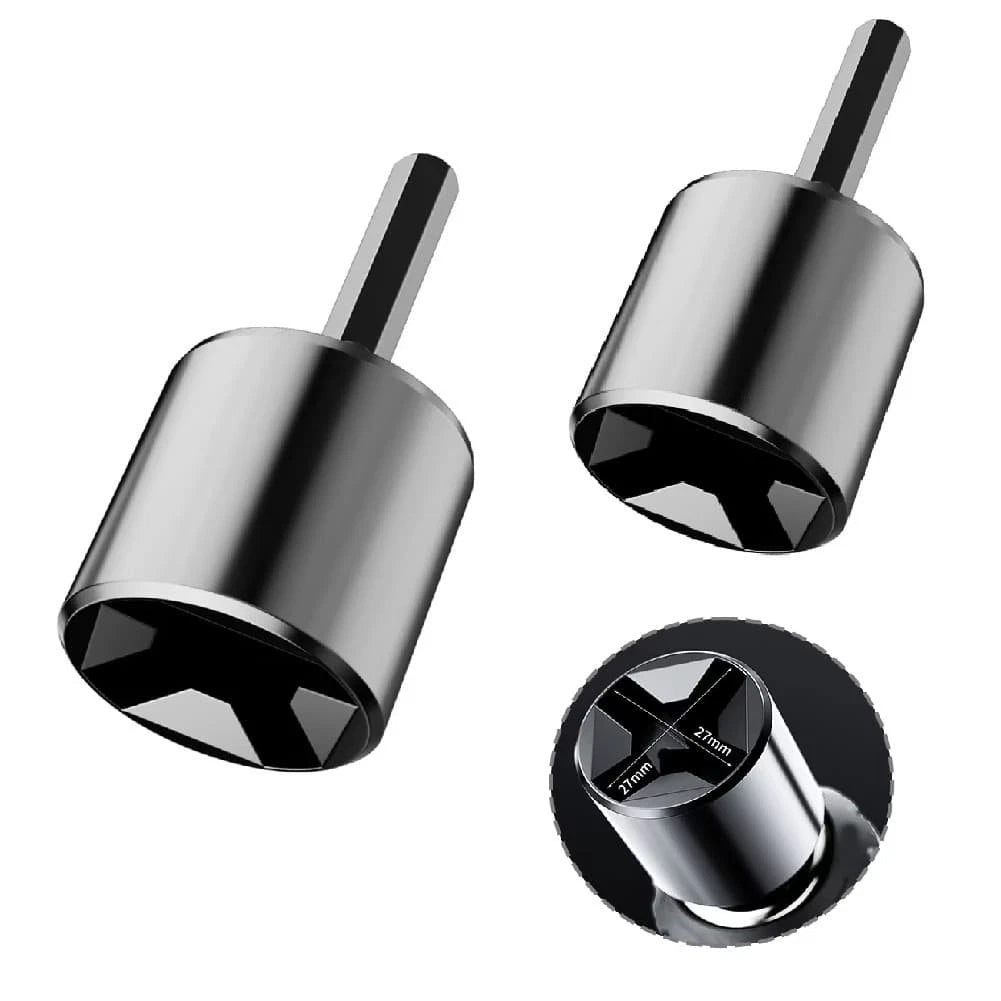 Socket Wrench Adapter Set for Vehicle and Tire Repairs (2X)