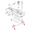 Set of 4 Lower Unit Drain Plug Gearcase Screws for Mercury (18-2244, 10-79953A2, 10-79953Q2)