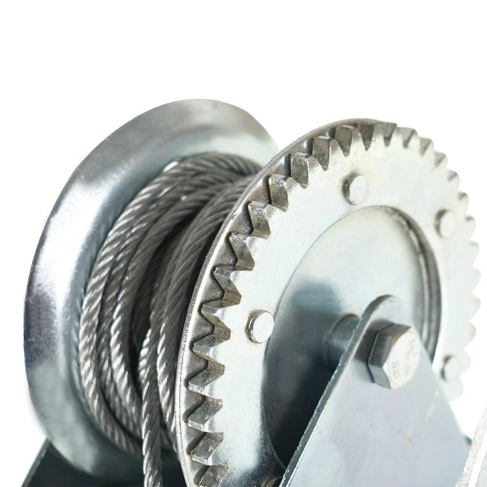 1600lbs Hand Winch for Boat (Manual, 10m Cable)