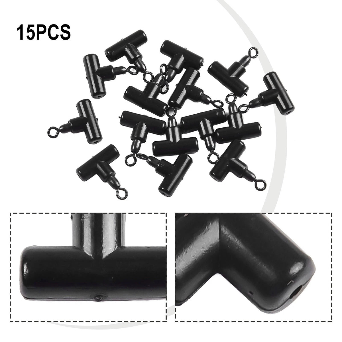 15pcs Marker Float Setup with Slider Swivel Rig Beads for Carp Fishing