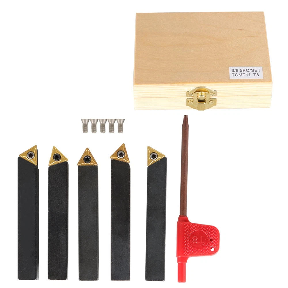 5-Piece Indexable Turning Tool Set for Automotive Applications