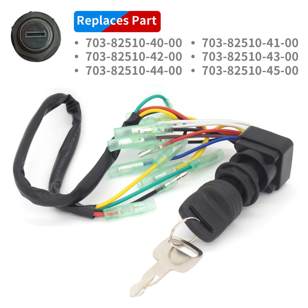 Boat Main Switch Ignition Key for Yamaha 225 250 HP Outboard (703 82510)