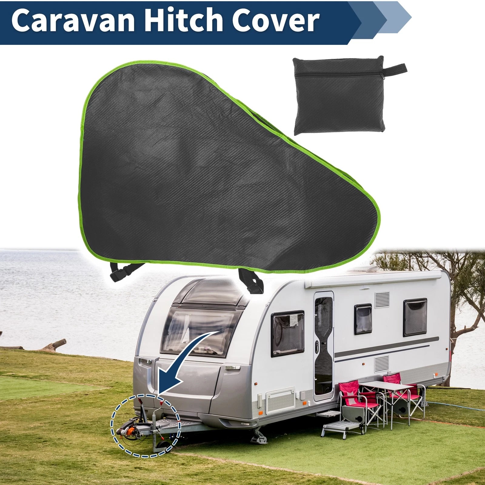 Trailer Jack Cover Waterproof Deep Gray for Dodge Caravan (1984–2007)