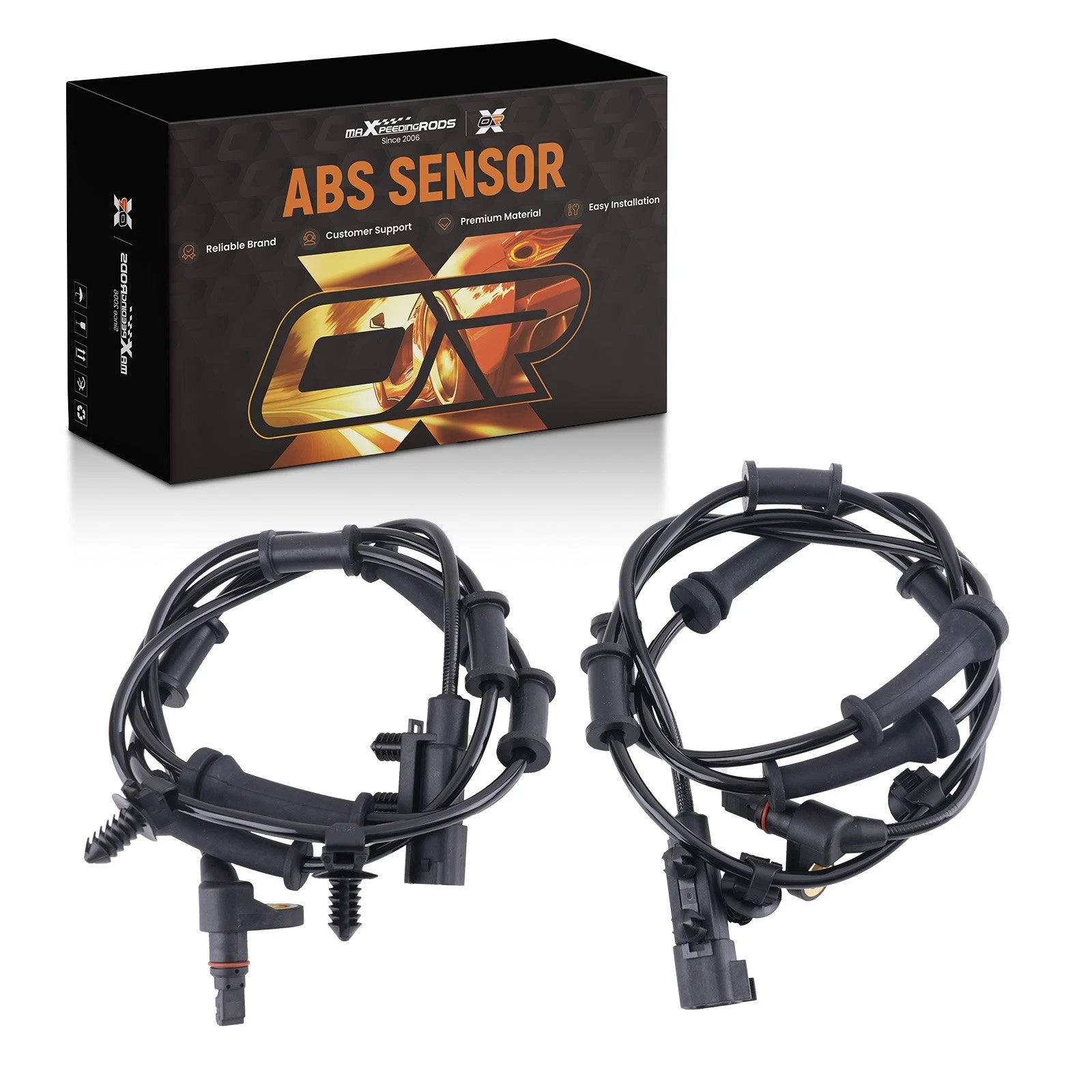 2X ABS Wheel Speed Sensor for Jeep Wrangler (2007–2017) 68003281AC