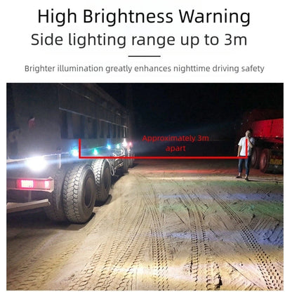 LED Side Marker Light for Trucks Trailers Bus RV 24V 8W ABS