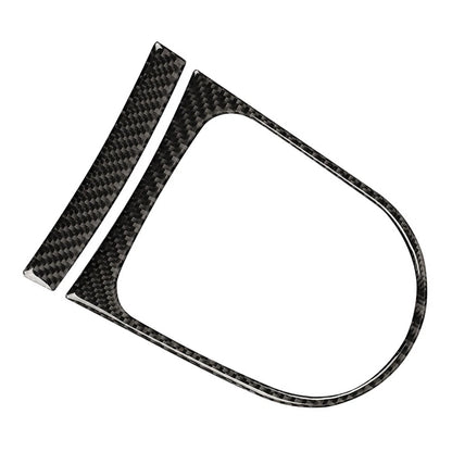 Carbon Fiber Interior Gear Shift Panel Cover Trim for Ford Mustang (2015–2019)