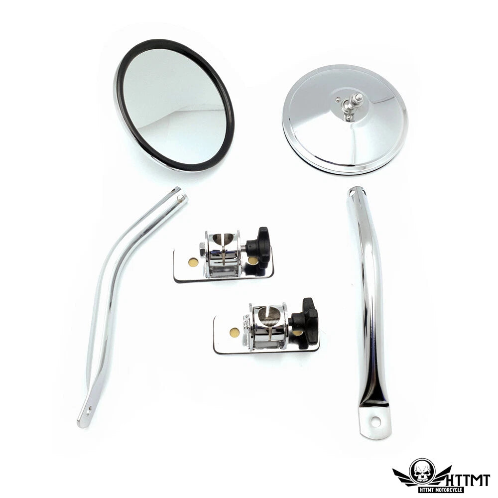 Mirror Relocation Pair for Jeep Wrangler TJ JK (1997–2017) Chrome Quick Release