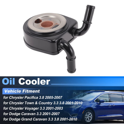 Engine Oil Cooler for Chrysler Pacifica 3.8 (2005–2007) 4694338AD Aluminum Alloy