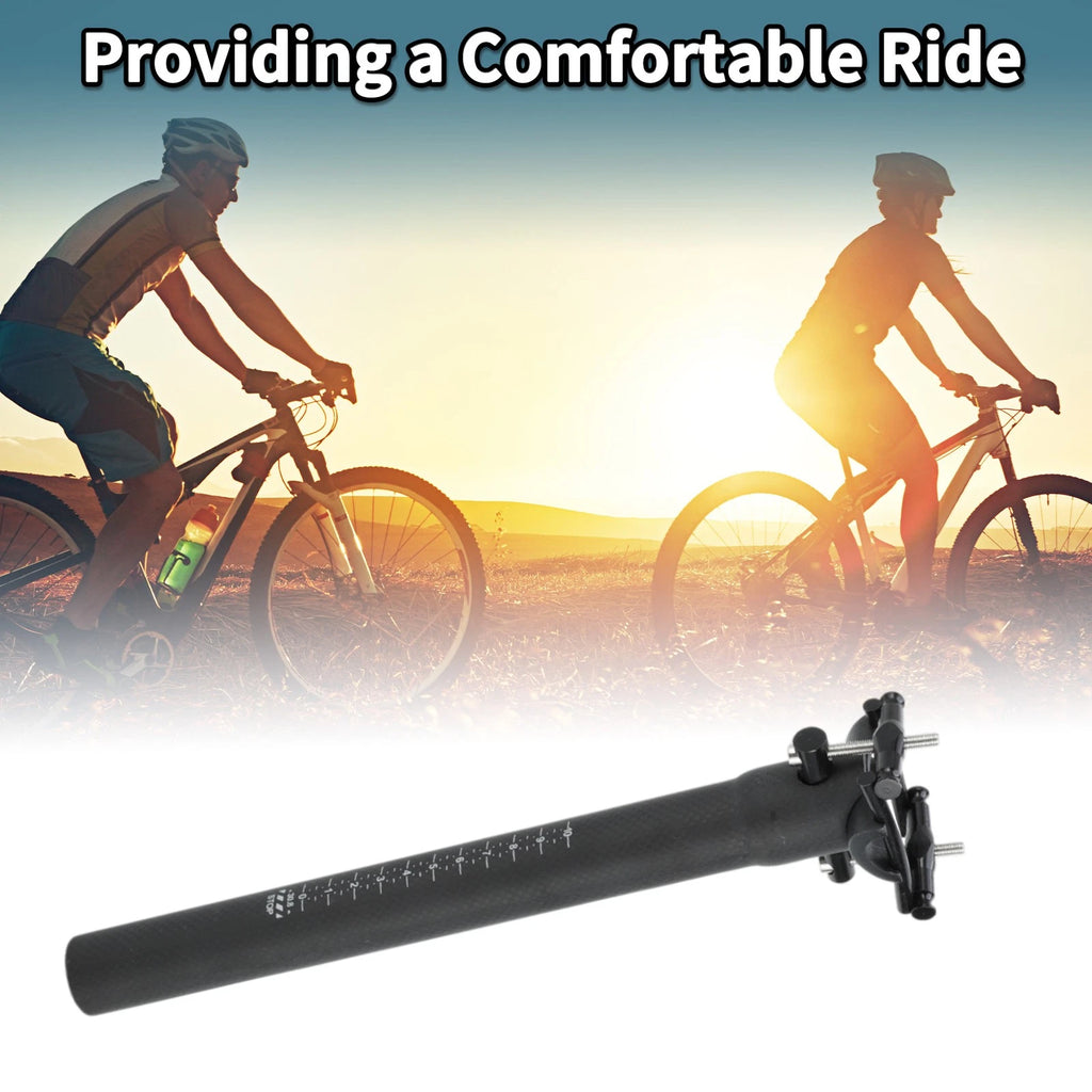 Seat Post 30.8mmx300mm Replacement for Bike Bicycle Saddle Carbon Fiber