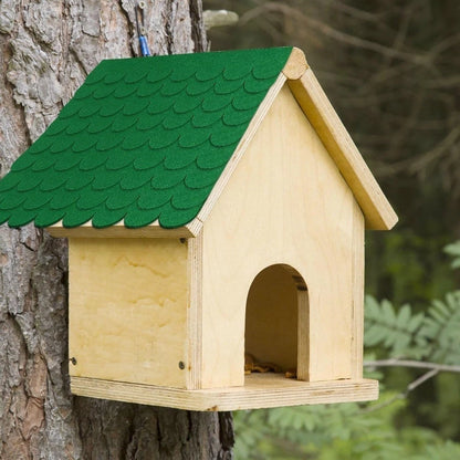 53 Green Felt Roof Shingles for Birdhouse (Durability, Coverage)