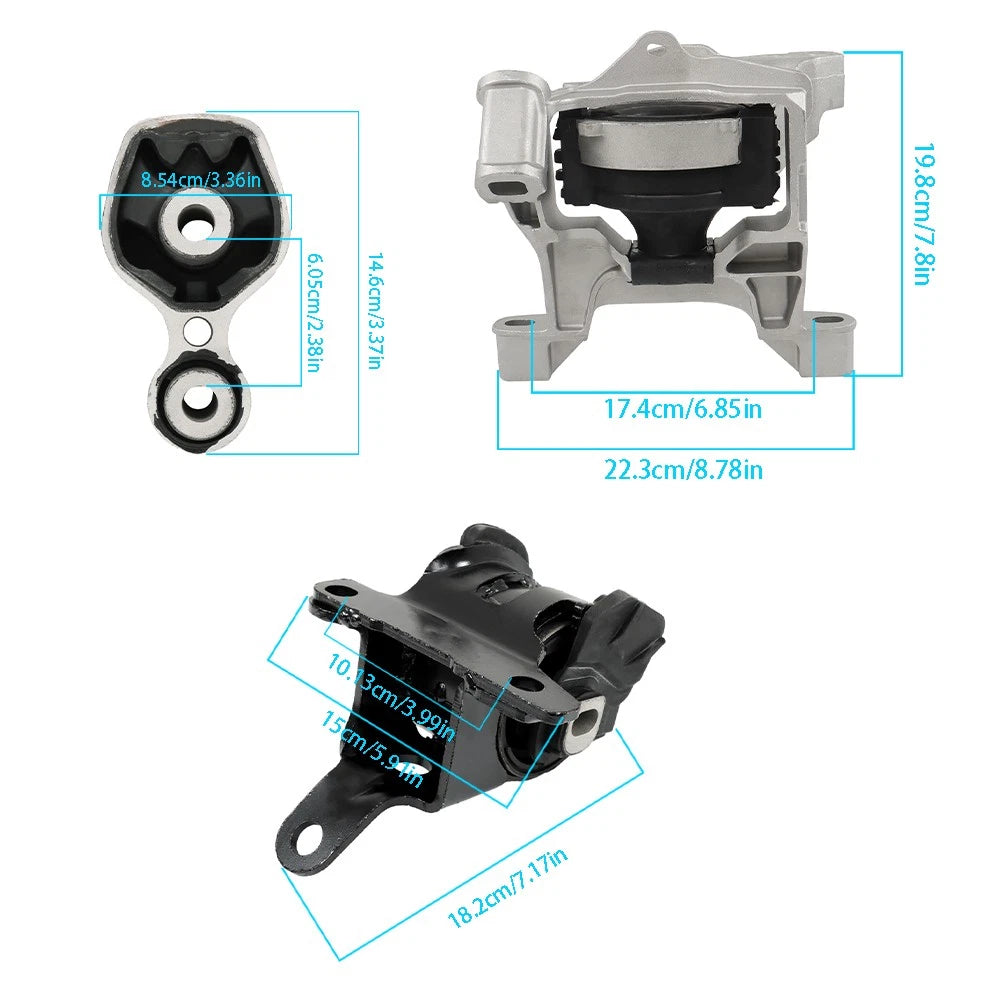 3X Engine & Trans Mounts for Mazda 3, 3 Sport, CX-5 (2013–2018)