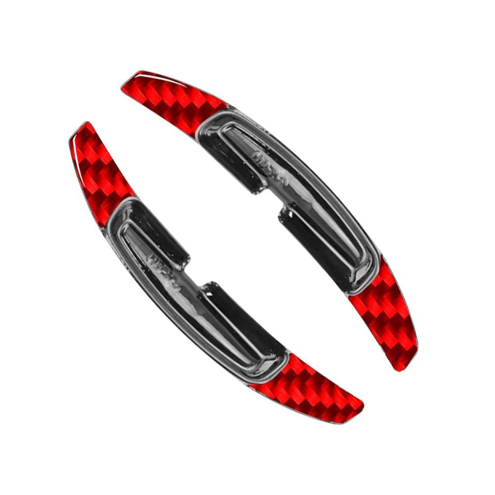 2X Red Steering Wheel Shift Paddle Extension for Porsche Macan 911 Panamera (2014–2023)