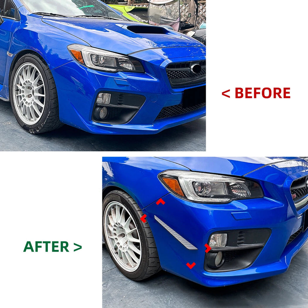 Tape-On Carbon Look Front Vent Trim Canards for Subaru WRX STI (2015–2021)