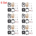 Set of 6 Carburetor Repair Parts for Honda CG260 CG330 Walbro 43CC 52CC